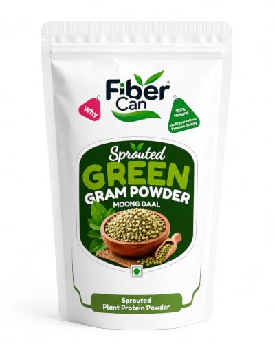 Image of Sprouted Moong Flour | Sprouted Moong Flour 300g | Green Gram Flour | Gluten Free | High Protein & High Fibre | No Added Preservatives | Chilla Mix, Dosa Mix, Porridge & Health Drinks