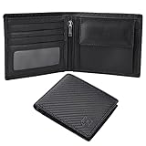CARTERA HOMBRE ULTRADELGADA & GRAN CAPACIDAD -- Awinnal cartera ofrece mucho espacio para tarjetas y dinero, cartera Hombre de cuero fino para hombres reemplaza cartera pesada. La billetera hombre se adapta cómodamente a jeans o pantalones deportivos. La cartera hombre puede contener 8 tarjetas de crédito, 2 compartimentos para billetes, 1 ventana de identificación, 1 bolsillo para monedas. Dimensiones: 11.5 x 9.5 x 2 cm.
