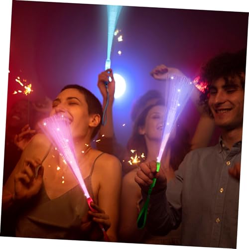 HANABASS Pcs Glow Stick Wands Soft Flexible Optic Party Favors High Brightness LED Light Up Decor for Parties Weddings Halloween More Bulk Pack of Neon Colors