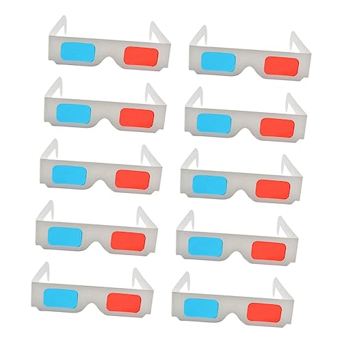 CAXUSD Lunettes 3d Anaglyphes Rouge Et Bleu En Carton Pratique Pour Cinéma Et Jeux 3d, Lot De 50 Pièces Pour Fêtes Et Utilisation Familiale