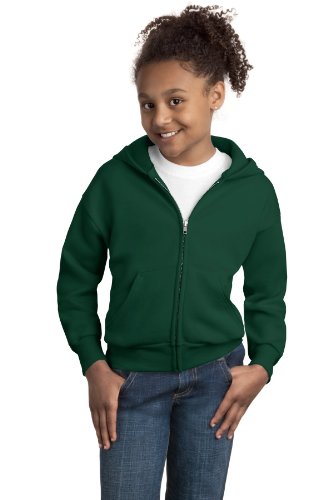 Hanes Boys' EcoSmart Fleece Jacket, Hooded Jacket for Boys, Soft Full Zip Jacket