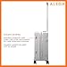 Aleon All Aluminum Lightweight Carry-On Luggage - Hardside Carry-On Suitcase, TSA Approved, Hard Shell Suitcase for Travel, Airline Approved 21 Inch Hard Spinner Wheels Luggage (Platinum)