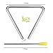 Triangulo Musical Instrumento para Niños,JEANGO 4 Piezas Percusión de Triangulo con Batidor...