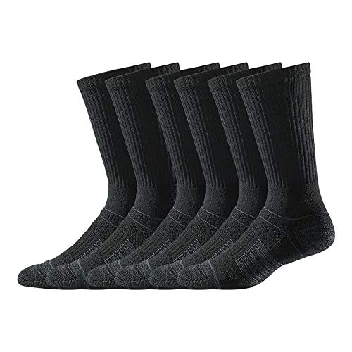 Strideline Premium Athletic Crew Socks (3 Pack), Men's, Black