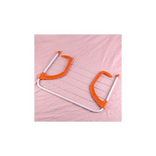 Étendoir à linge réglable orange 50x34 cm pour radiateur et balcon
