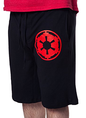Mad Engine Men's Star Wars Black Empire Logo Shorts Black Medium
