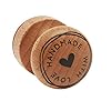 Rayher Stempel hout”Handmade with love”, rond, 3 cm ø, motiefstempel hout, houten stempel, boterstempel, ronde stempel, 29022000