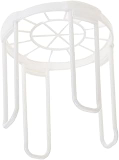 Plastic Bowl Organizer Dish Rack for Kitchen Countertop Draining Storage | White Finish, Washable Build, Easy Attachment, Countertop Use, Kitchen Bowl Holding, Compact Organization