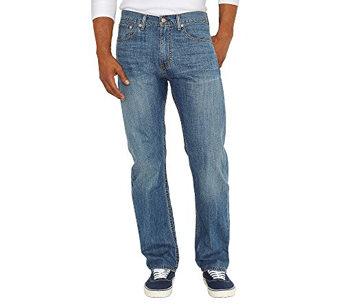 Levi's Men's 505 Regular Fit Jeans (Also Available in Big & Tall), Medium Chipped, 33W x 34L