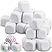 50 Pcs White Blank Dice Eva Foam Dice 1.96 Inch Graffiti Foam Blocks for Crafts Building Foam Cubes for Crafting Game Counting Creative Painting Modeling Art Project Floral Arrangements Party Supplies