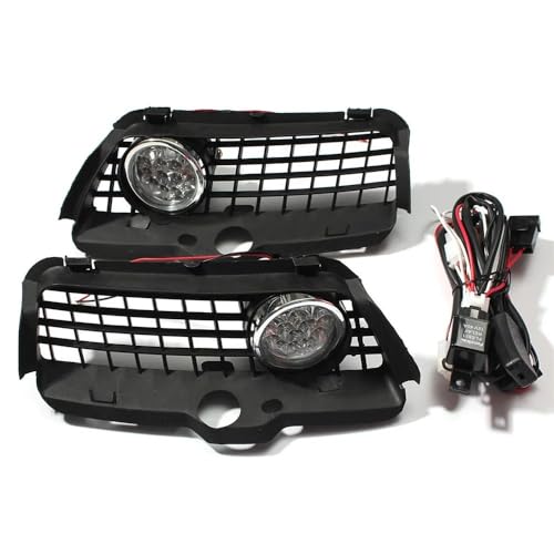 Rejilla de parachoques con luz antiniebla blanca 6000K para modelos Golf Mk3 de 1992 a 1998