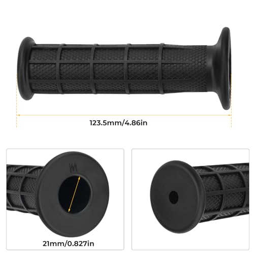 Image of M MATI Handlebar Grips for Yamaha Breeze Big Bear Grizzly Moto-4 350 400 200 225 250 600 650 YT125 YTM200 TY175 1975-2013 3GB-26241-00-00 3GB-26241-01-00 5FU-F6241-00-00