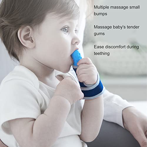Proteção de dedo para parar de chupar o polegar do bebê, proteção para os dedos do bebê, pulseira de