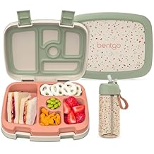 Bentgo Kids Prints Lunch Box Set With Water Bottle Geo Speckle