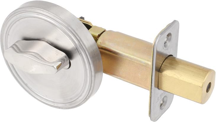 Delaney Hardware 205-S-US32D-One-Sided One Sided Deadbolt Half Bore, Stainless Steel