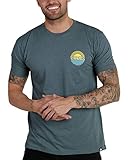 INTO THE AM Wavy T-Shirt - Cool Space Design Tees for Men (Light Blue, Small)