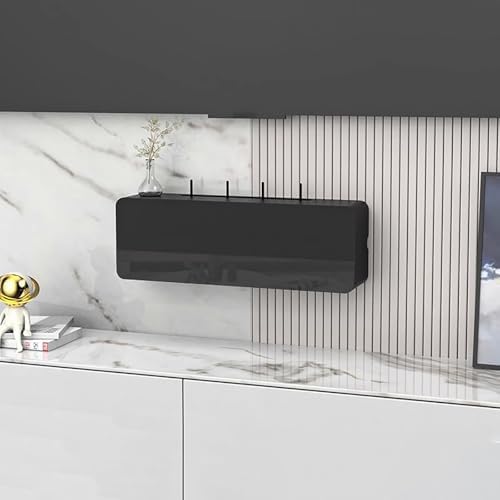ZBZFGE Soporte Flotante para TV: Parte Trasera Hueca para claridad de señal, decodificadores de Cable y Consolas de Juegos, Muebles de Entretenimiento en el hogar