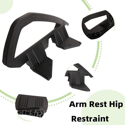JAVOUKA 1 Pair Arm Rest Hip Restraint Compatible with Golf Cart Compatible with Club Car DS 2000-up Gas & Electric, Driver and Passenger Side, Replaces OE # 103246701 101987602 103246801 101985502