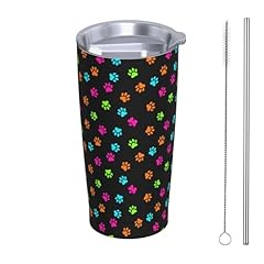 Colorful Dog Cat Paw Print