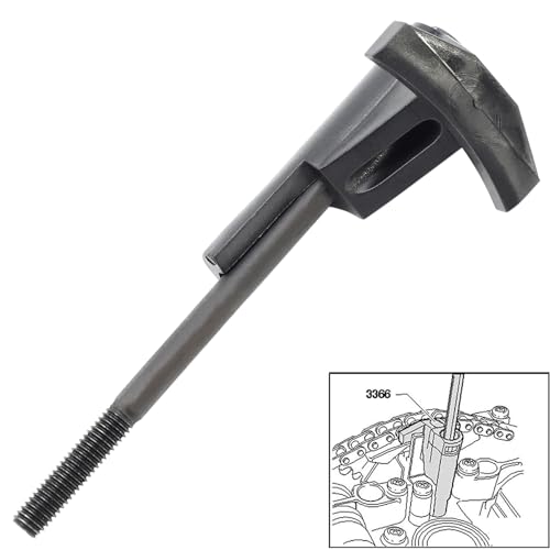 DPTOOL Cam Timing Chain Tensioner Compressed Holding Tool Half Moon and Gasket Replace Tool Compatible with VW Audi 1.8 2.7 2.8 3.2 4.2 Replace 3366