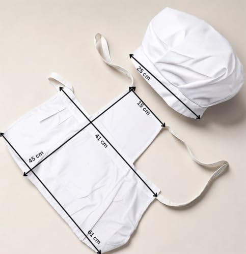 Image of BabyMoon Chef | New Born Baby Photography Shoot Props | Costume | White
