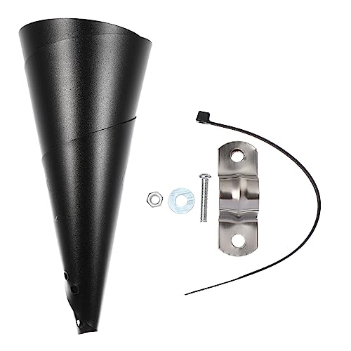 Protector para pájaros con deflector envolvente antideslizante para comederos colgantes exteriores 2