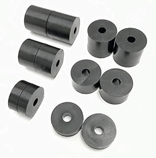 4mm (M4) Nylon Spacers Standoff Washers (12 Pack) 4 x 15mm, 4 x 10mm, 4 x 5mm - Black