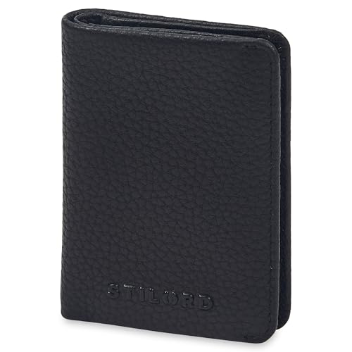 Porte monnaie slim wallet STILORD Levent en cuir véritable au design intemporel