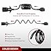 Nilight 7 Way to 5 Way Coiled Trailer Extension Wiring Harness 5FT Heavy Duty 7 Pin Round to 5 Pin Flat Jacket Cable Add Reverse Lights Adapter Cord for Tow Hitch Car RV Boat Truck, 2 Years Warranty