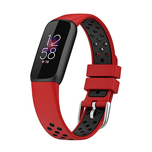 Replacement Straps Compatible With Fitbit Luxe Bands Smartwatch Accessories Breathable Silicone Bands Quick Release Sport Wristband Strap For Fitbit Luxe For Women Men #TOP7