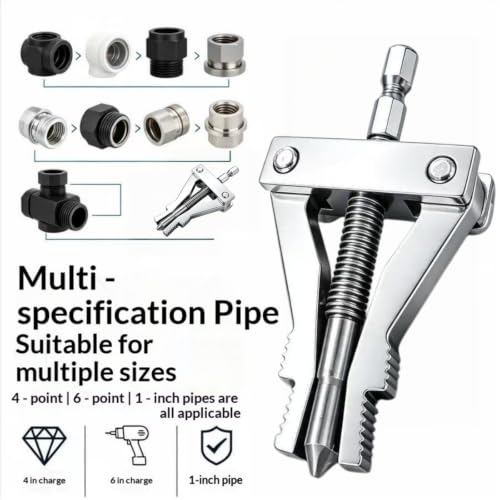 Broken Pipe Extractor Tool, Universal Pipe Thread Extractor for Pipe Repair by Generic - Used condition - Image 7