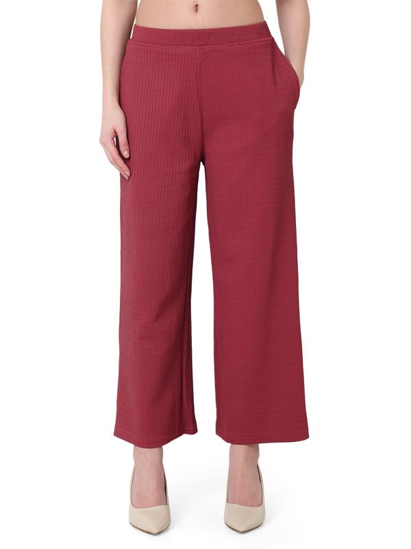 Image of Smarty Pants Women's Cotton Rib Pleated Trouser.