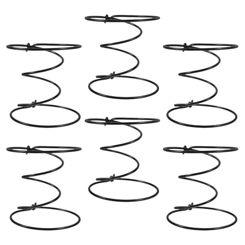 ULTECHNOVO 6 Resortes Helicoidales de Doble Cono para Reparación de Muebles Tapizados Altura 100 MM 4 Diámetro Alambre 353 MM Kit de Resortes Metálicos para Sofá Silla y Colchón