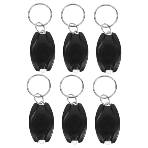 SOESFOUFU 6pcs LED Keychain Flashlight Portable Bright Hand Light for Camping Dog Walking Fishing and Repairs Impact Resistant Design Easy to Attach to Key Ring Bag