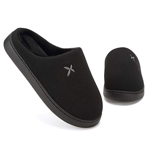 Buy House Slippers for Men Black Memory Foam Shoes Women Indoor Slipper