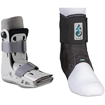 Aircast AirSelect Short Walker Brace/Walking Boot, Medium & Med Spec 264014 ASO Ankle Stabilizer, Black, Medium