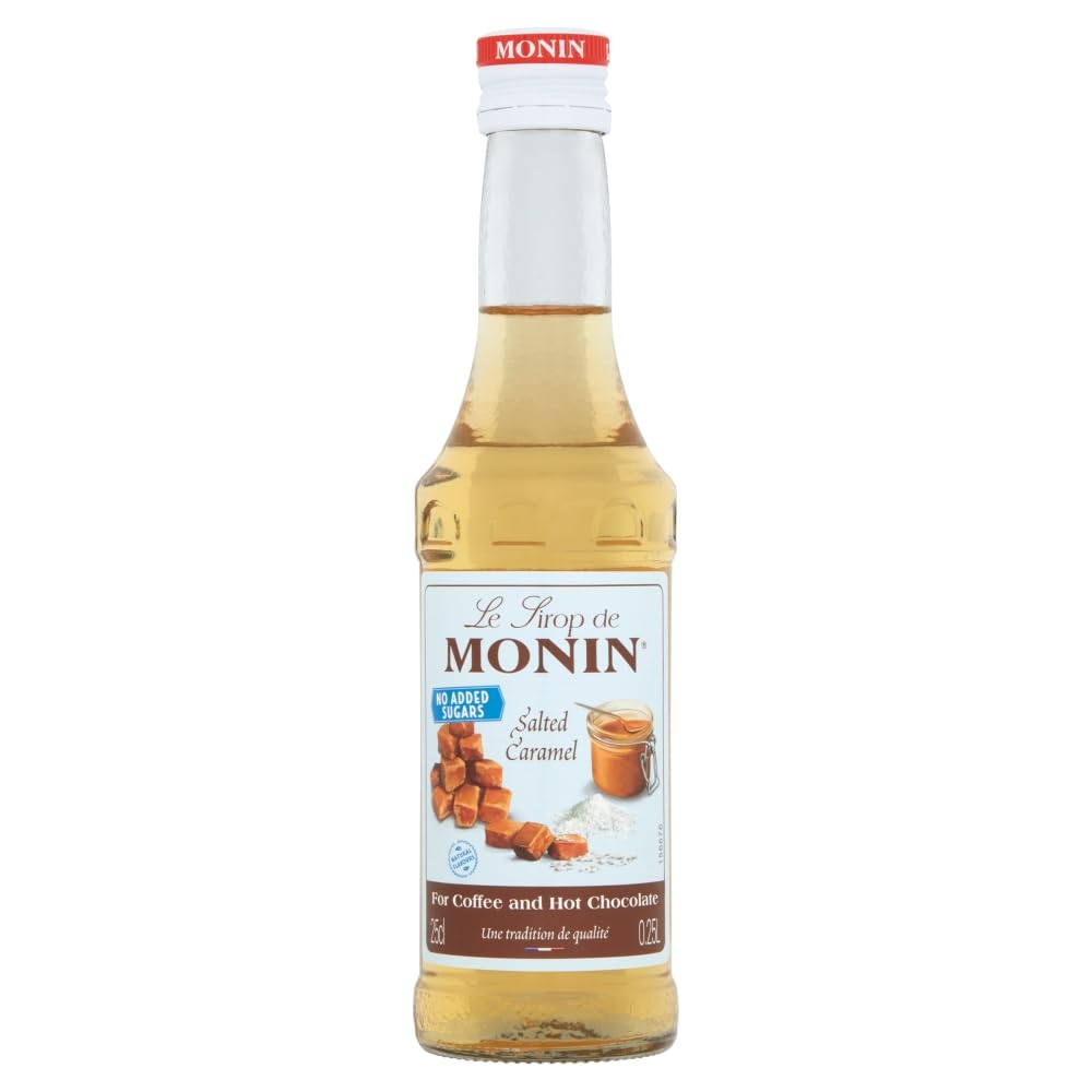 Monin No Added Sugar Salted Caramel Syrup 250ml