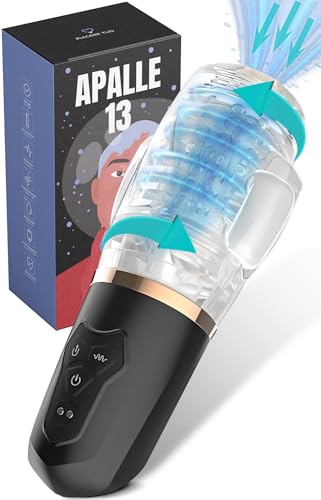 MySecretCase Pocket Pussy 7 Modalità di Vibrazione + Modalità Turbo Masturbatore Uomo Masturbatore per Pene Realistico Vagina Finta Vagina Silicone Sexytoys Uomo (Apalle 13)