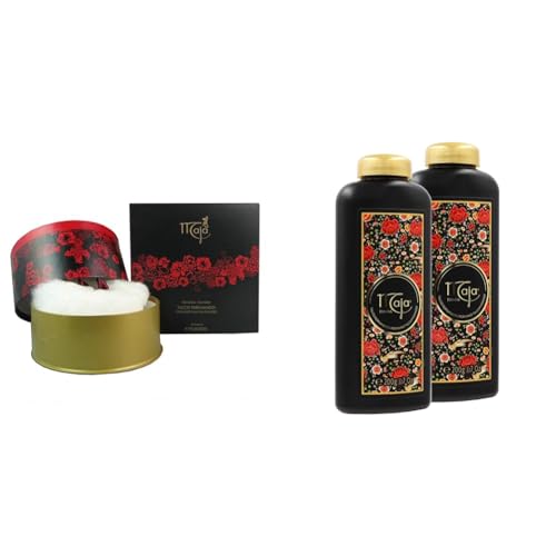 Maja Perfumed Talcum Powder Keeps Skin Dry and Fresh, White, 5.3 Oz Box and 2-Pack 7 Oz Each