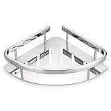 IGNPION Badezimmer Eckregal und Dusche Caddy Basket SUS304 Edelstahl dreieckige Badewanne Wandhalterung poliert - 31cm (L) * 23cm (W) * 4cm (h)