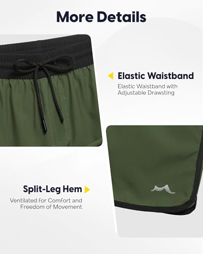 maamgic Workout Running Shorts for Men Retro 5 Inch Gym Shorts with Liner Quick Dry 2 in 1 Athletic Shorts4