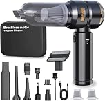 DiliDala Car Vacuum Cleaner, Handheld Vacuum Cleaner 22000PA High Power, Computer Vacuum Cordless, Compressed Air Duster & Air Blower, Portable Mini Vacuum for PC Keyboard Carpet