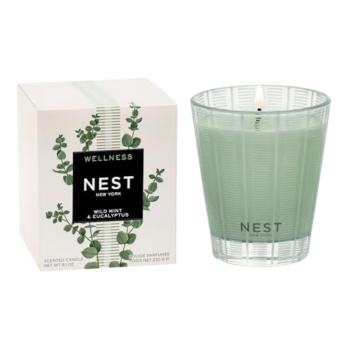 Mint and Eucalyptus Scented Classic Candle