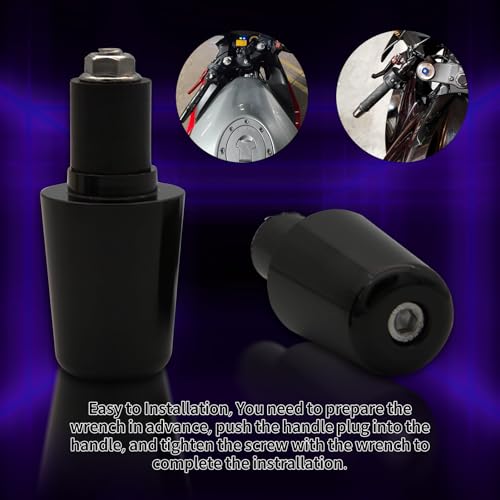 PROCNC Bar Ends Grips Plug CBR600F4 (F4i) 99-06 CBR600RR 03-14 CBR1000RR 04-14 CBR 1000 RR 2004-2008 CBR 600RR 2003-2013 CBR 600 F1/F2/F3/F4/F4I 1987-2006