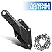 CIZPIROK Neck Knife with Sheath and Chain, 3.4 Inch Mini EDC Fixed Blade Small Pocket Knife, Utility Keychain Knife Box Cutter Cool Gadgets for Men, Camping Hiking Survival Tools