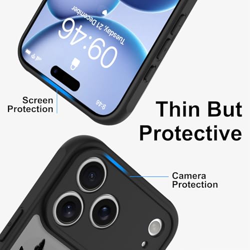 Heaofei Cute Case for iPhone 18 Pro Max Case with Stand, Playful Black Cat by Heaofei - Used condition - Image 4