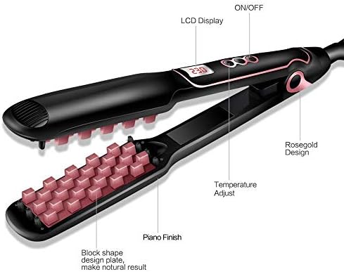 Plancha para dar volumen al cabello Cepillo rápido para alisar el cabello  de cerámica Plancha para dar volumen al cabello para cabello fino largo y  corto ondulado,Negro : Amazon.es: Belleza