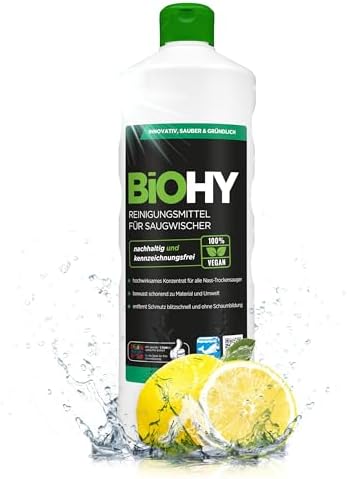 BiOHY Środek czyszczący do wycieraczek ssących (10 x kanister 20l) | Koncentrat 1:200 do wszystkich odkurzaczy na mokro | do płytek, PCV, parkietu, laminatu i dywanów (Saugwischer)