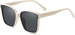 FEISEDY Oversized Polarized Square Sunglasses for Women Men Trendy Classic Simple Sunglasses B1068