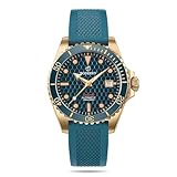 BODERRY Original Japanese Automatic Dive Watches for Men,Bronze Case with Sapphire Crystal -100M Waterproof Mens Mechanical Wrist Watches with Rotating Bezel & Screw Down Crown
